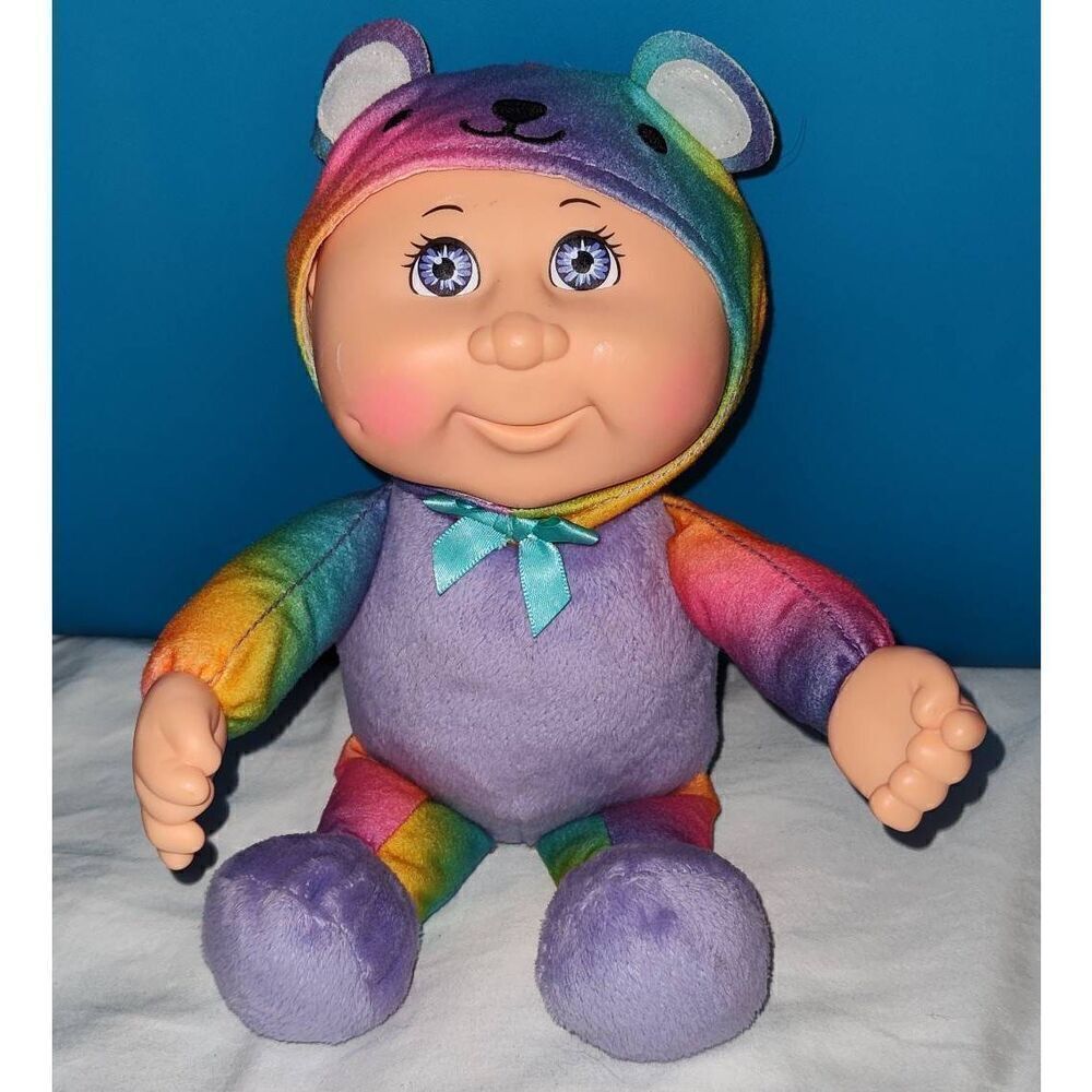 Cabbage Patch Kids Cuties Rainbow Garden Party Bailey Bear 10" Doll